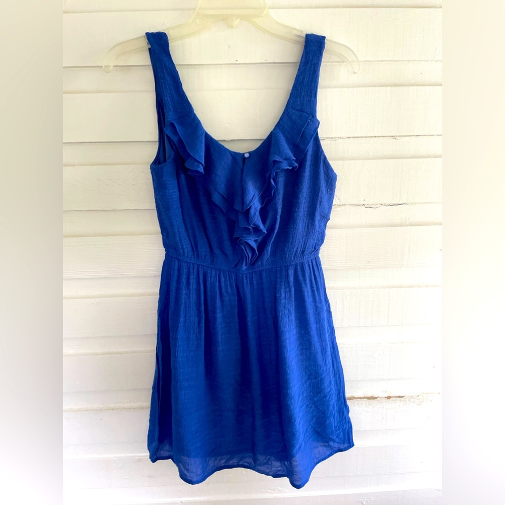 As U Wish Royal Indigo Blue Sun Dress Size S